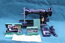 SINGER 15-91 HEAVY DUTY SEWING MACHINE LEATHER WARRANTY SERVICED picture