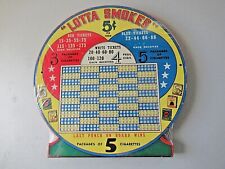 LOTTA SMOKES 5 Cents Punchboard UNUSED Tavern Memorabilia Lottery Games  Sealed picture