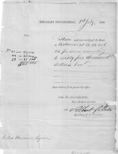 Jefferson's Treasury Secretary Gallatin Signs Receipt For Baltimore Customs picture