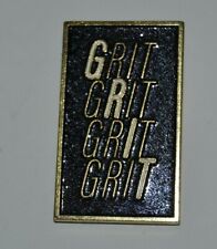 MINTY Vintage GRIT Sandpaper Rectangular Lapel Jacket Pin Tough Sports  picture