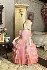 Royal Doulton England Rose HN 1368 Bone China Girl Pink Dress Pointed Toe picture