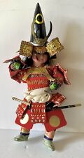 Vintage Japanese Samurai Warrior Handmade Figurine Doll 10.5