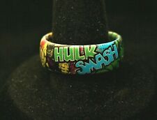Marvel Comics Groove Life Hulk Smash Color Silicone Ring New Tin Box SZ 10 picture