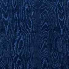 4.5 yards Schumacher Marisa Moire Velvet Lapis Blue Italian Upholstery Fabric picture