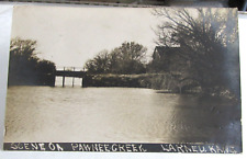 1909 RPPC  LARNED KS Kansas Real Photo Postcard RPPC, Scene On Pawnee Creek picture