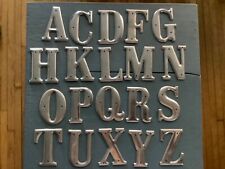 Vintage Aluminum Metal Letter Number 3 Inch Steam Punk Graphic Industrial CHOICE picture