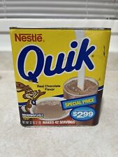 Vtg 1991 Nestle Quik Chocolate Flavor Milk Drink Mix Tin Container MOVIE PROP picture