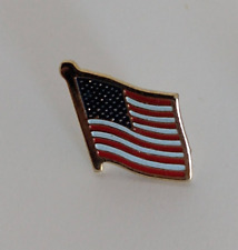 Tiny Waving American Flag Lapel Pin - 1/2 inch picture