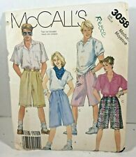 Vintage Sewing Pattern Misses Mens Boys Shorts McCalls 3058 picture