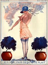 1926 La Vie Parisienne Undress French Riviera France Travel Advertisement Poster picture
