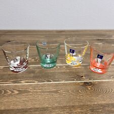 Luminarc Pool Billiards Ball Drinking Tumblers Cocktail Glasses Set Of 4 picture