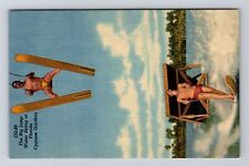 Cypress Gardens FL-Florida, Big Jump Water Skiing, Vintage Postcard picture