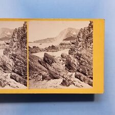 Ilfracombe Stereoview 3D C1866 Real Photo Rock Pool & Cliff Geology Devon picture