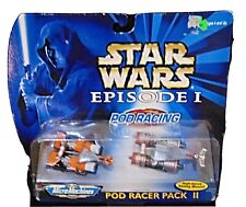 Vintage Star Wars Epiode 1 Micro Machines Pod Racer Pack 2 Action Cars 1998 NOS picture