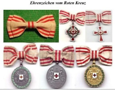 Austria Hungary Medal Ribbon WWI Red Cross Merit 1864 - 1914 picture