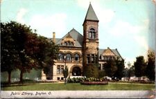 Vintage Postcard View of the Public Library Dayton Ohio OH c.1901-1907      W213 picture