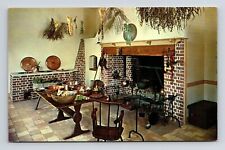 Tryon Palace Restoration New Bern North Carolina Fireplace Interior Postcard picture