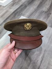 Vintage USA Military Enlisted Man's Visor Cap Imperial Cap Works Size 7 1/2 picture