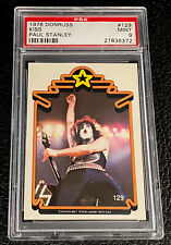 1978 Donruss Kiss PSA 9 #129 Paul Stanley Band Trading Card Rock Music Rare 70s picture