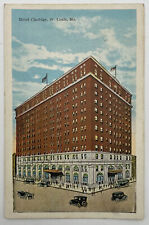 Postcard MO Hotel Claridge St Louis Missouri Unused Unposted picture