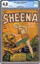 Sheena Queen of the Jungle #1 CGC 4.0 1942 3738720005 picture
