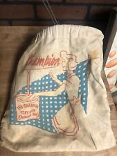 Vintage Champion Laundry Clothespin Bag Clothes Line picture
