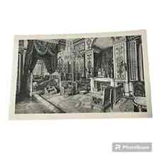 Postcard Chateau de Fontainbleau La Chambre de Napoleon France Vintage A105 picture