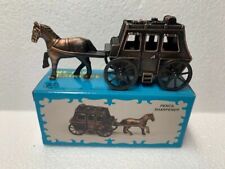 STAGE COACH BRONZE DIE CAST METAL COLLECTIBLE PENCIL SHARPENER NEW / BOX picture