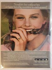 Vintage 1980s De Beers A Diamond Is Forever Magazine Advertisement picture