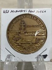 USS Midway CV41 Medal Launched 1945 Decommissioned 1992, San Diego, Ca. Museum picture