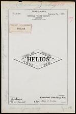 [[Trademark registration by Crandall Packing Company for Helios brand Packing]] picture