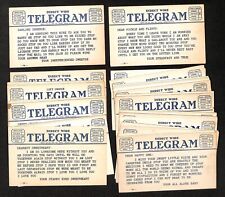 1942 Exhibit Supply Co Chicago Arcade Direct Wire Telegram Set 32 EX AVG 6172 picture