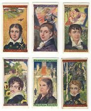 Stollwerck 1899 Group 95 Poets of the Wars of Liberation set of 6 cards VG picture