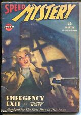 PULP:  Speed Mystery 3/1946-Trojan-German Luger-Anthony Wynne-hard boiled pul... picture