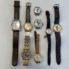 Vintage Disney Watch Lot - Mickey Mouse - Lorus Bradley Etc. For Parts Or Repair picture