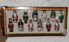 Vintage Kurt S Adler 12 Mini Glass Christmas ORNAMENTS picture
