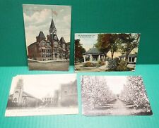 4 Antique Posted Wisconsin & Louisiana ARCHITECTURAL & PARK Postcards picture