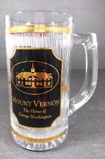 Vintage Culver Glass Mug Mount Vernon 22K Gold Barware Beer Stein  picture