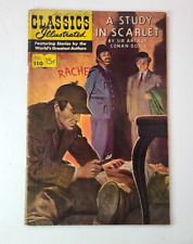A Study in Scarlet Classics Illustrated Comics #110 1961 picture