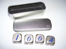Kronenbourg 1664 Imported French Beer Metal Logo Dice Set Metal Case Very Heavy picture