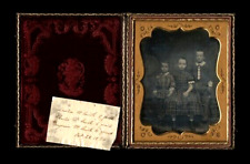 Large Half Plate 1850s Daguerreotype of ID'd Smith Children picture
