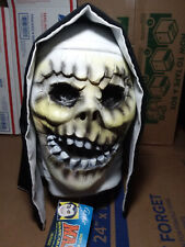 Hooded Skull Cesar vtg Tagged Vinyl Mask  no Don Post Distortions dracula picture