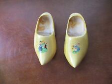 Vintage Dutch Wooden Shoes/Clogs Holland Carved Hand Painted Design picture