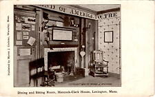 Hancock-Clark House Dining & Sitting Room Postcard Lexington picture