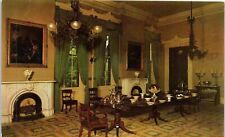 Natchez, MS - Stanton Hall Dining Room Chrome Postcard Unposted Antebellum Home picture