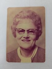 VTG Sweet Grandma Little Old Lady Granny Glasses Photograph Picture Found Photo picture