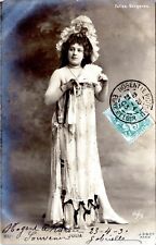 RPPC Postcard Paris Folies Bergère Julia Pretty Woman Actress 1903 J.D & Cie NS picture