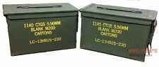 2 PACK Original .50 Caliber 5.56mm Ammo Can M2A1 50CAL Metal Ammo Can Box VGC picture