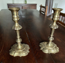 2 Mottahedeh Brass Candlesticks 9” Tall Historic Charleston Reproduction picture