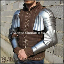 Medieval Gothic Armor Arm and Shoulder Set Steel 18 Gauge Larp Reenactment picture